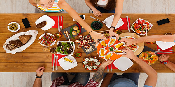 catering meal for celebration in India